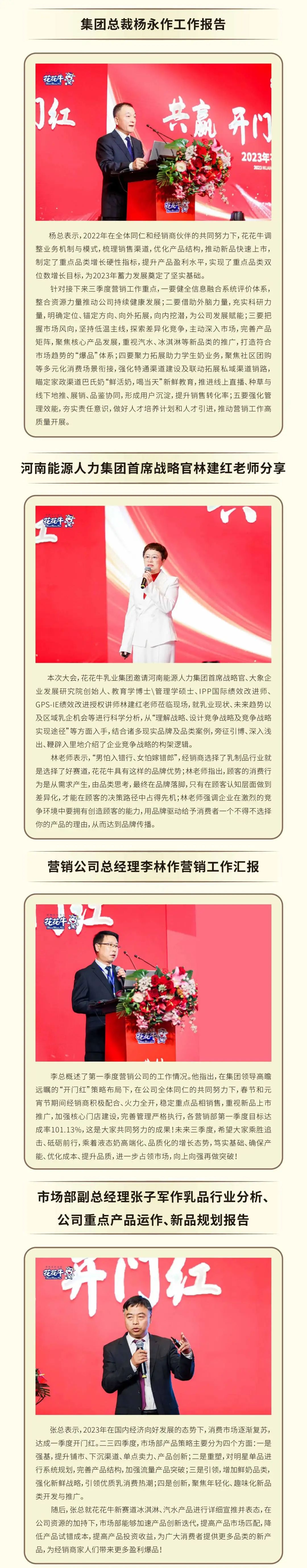 共赢 开门红·创新 赢未来｜世界杯官方入口乳业集团召开2023年度营销大会